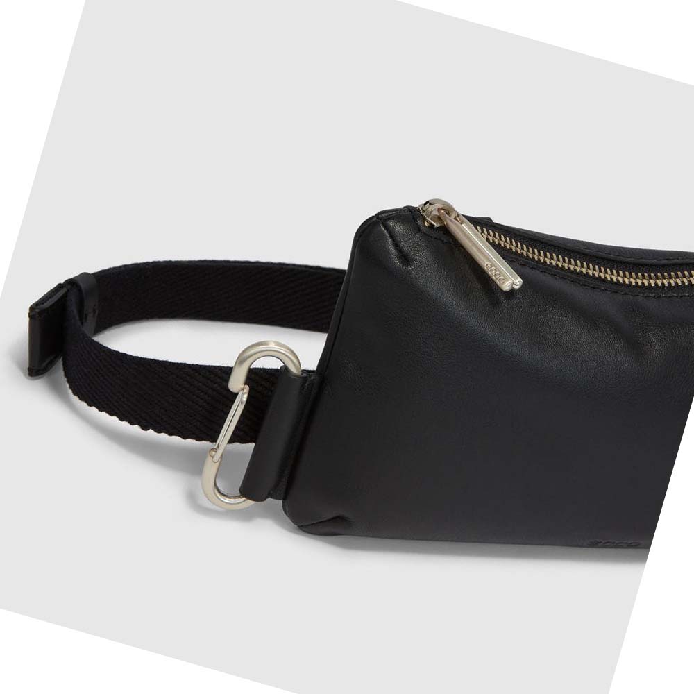 Women's Ecco Pillow Waist Shoulder Bags Black | Canada 381CTV